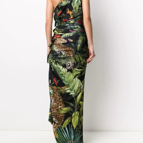 Brand New Dolce & Gabbana jungle print one shoulder dress with TAG - Picture 8 of 11